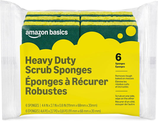 Amazon_Basics_Heavy_Duty_Dual-Sided_Scrub_Sponges,_Reusable,_4.4_x_2.7_x_0.8_in,_Yellow/Green,_6-Pack