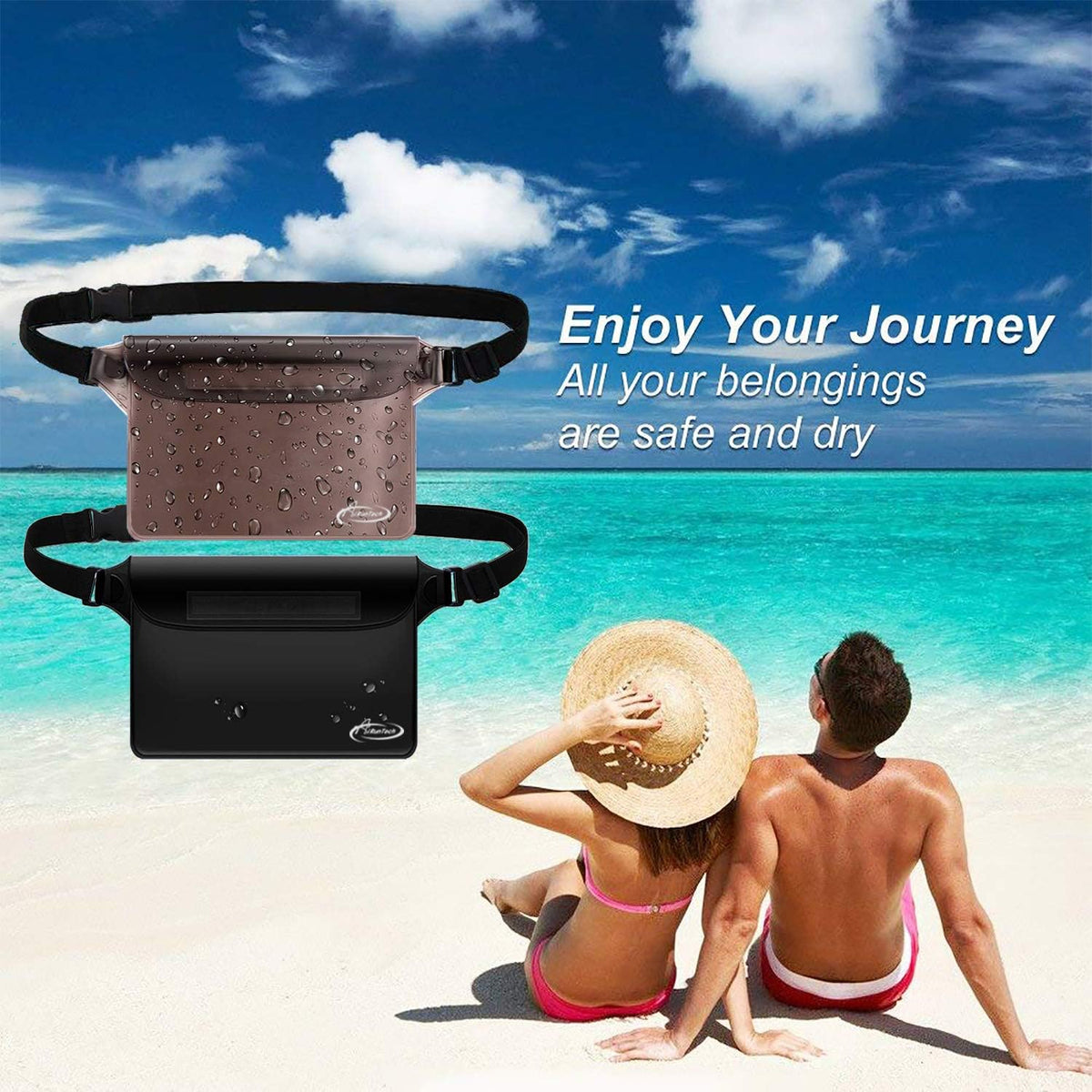 AiRunTech_Waterproof_Fanny_Pack,Phone_Pouch_Dry_Bag_for_Passport_Wallet_Purse,Floating_Waterproof_Bags_for_Travel_Beach_Swimming_Kayaking_Boating_Cruise_Accessories
