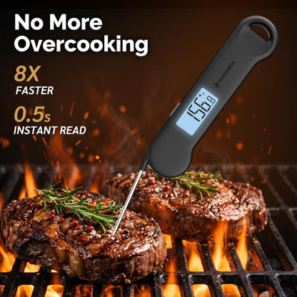 0.5_Sec_Instant_Read_Grill_Meat_Thermometer_Digital_Food_Cooking_BBQ,_Black