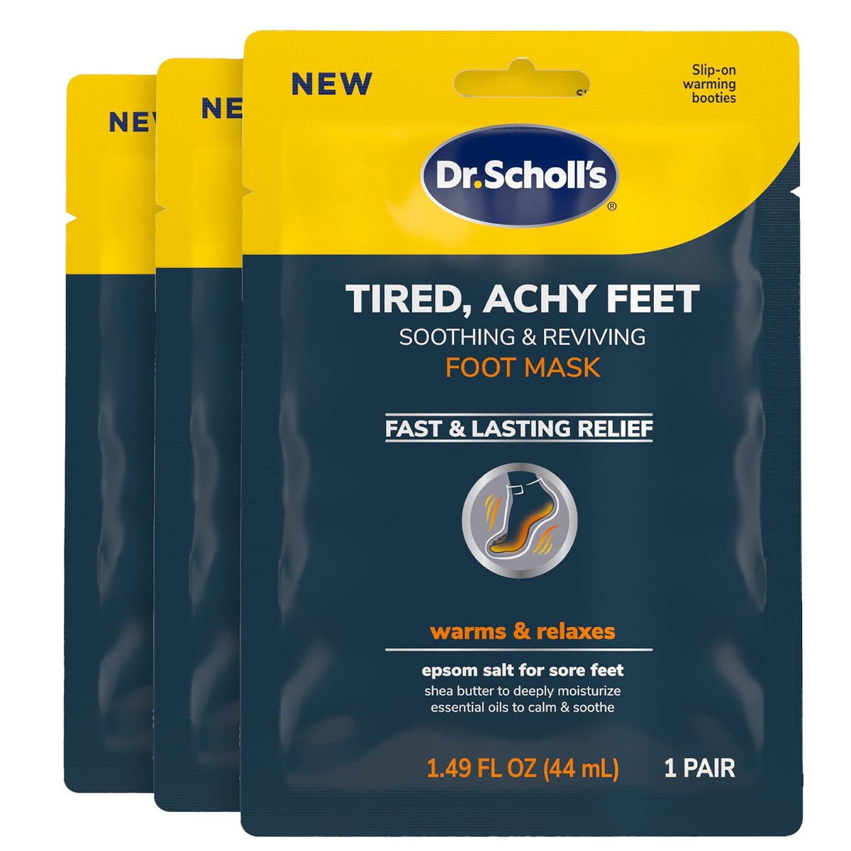 Dr._Scholl's®_Tired,_Achy_Feet_Soothing_&_Reviving_Foot_Mask,_3_Pair,_Warming_Booties