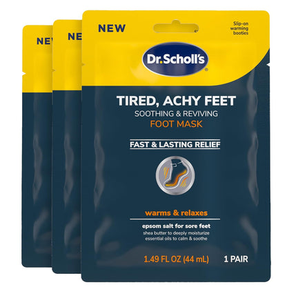 Dr._Scholl's®_Tired,_Achy_Feet_Soothing_&_Reviving_Foot_Mask,_3_Pair,_Warming_Booties