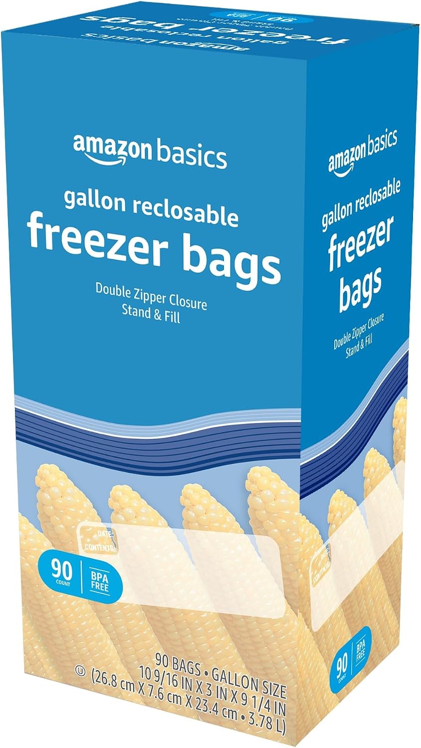 Amazon_Basics_Reclosable_Freezer_Gallon_Size_Bags_with_Double_Zipper_Seal,_Stand-Up_Bottom,_BPA_Free,_90_Count_(Previously_Solimo)