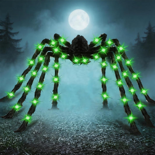 Anditoy_6.6ft‌_Giant_Halloween_Light_up_Spider_Large_Realistic_Scary_Hairy_Spider_with_Green_LED_for_Halloween_Decorations_Outdoor_Indoor_Yard_Lawn_Halloween_Decor_Party_House_Decorations