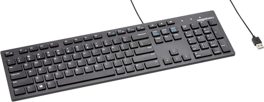 Amazon_Basics_Wired_QWERTY_Keyboard,_Works_with_Windows,_Plug_and_Play,_Easy_to_Use_with_Media_Control,_Full-Sized,_Black