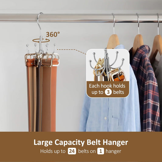 ZEDODIER_Belt_Hanger_for_Closet,_Rotating_Belt_Organizer,_Holds_24_Belts