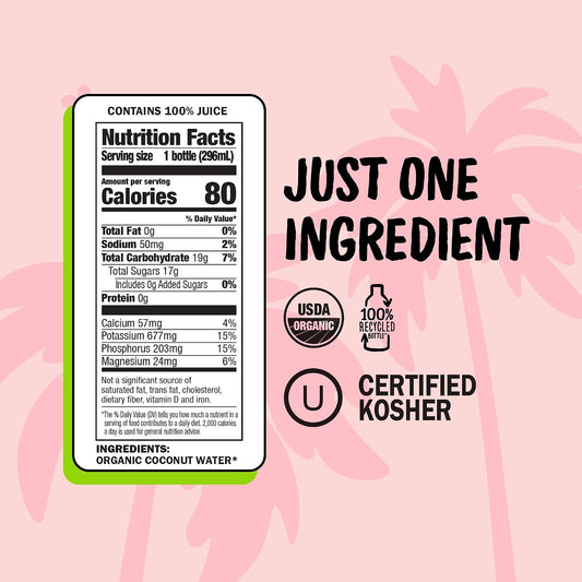 Harmless_Harvest_Organic_Coconut_Water,_No_Added_Sugar,_10_oz_(12_Pack)