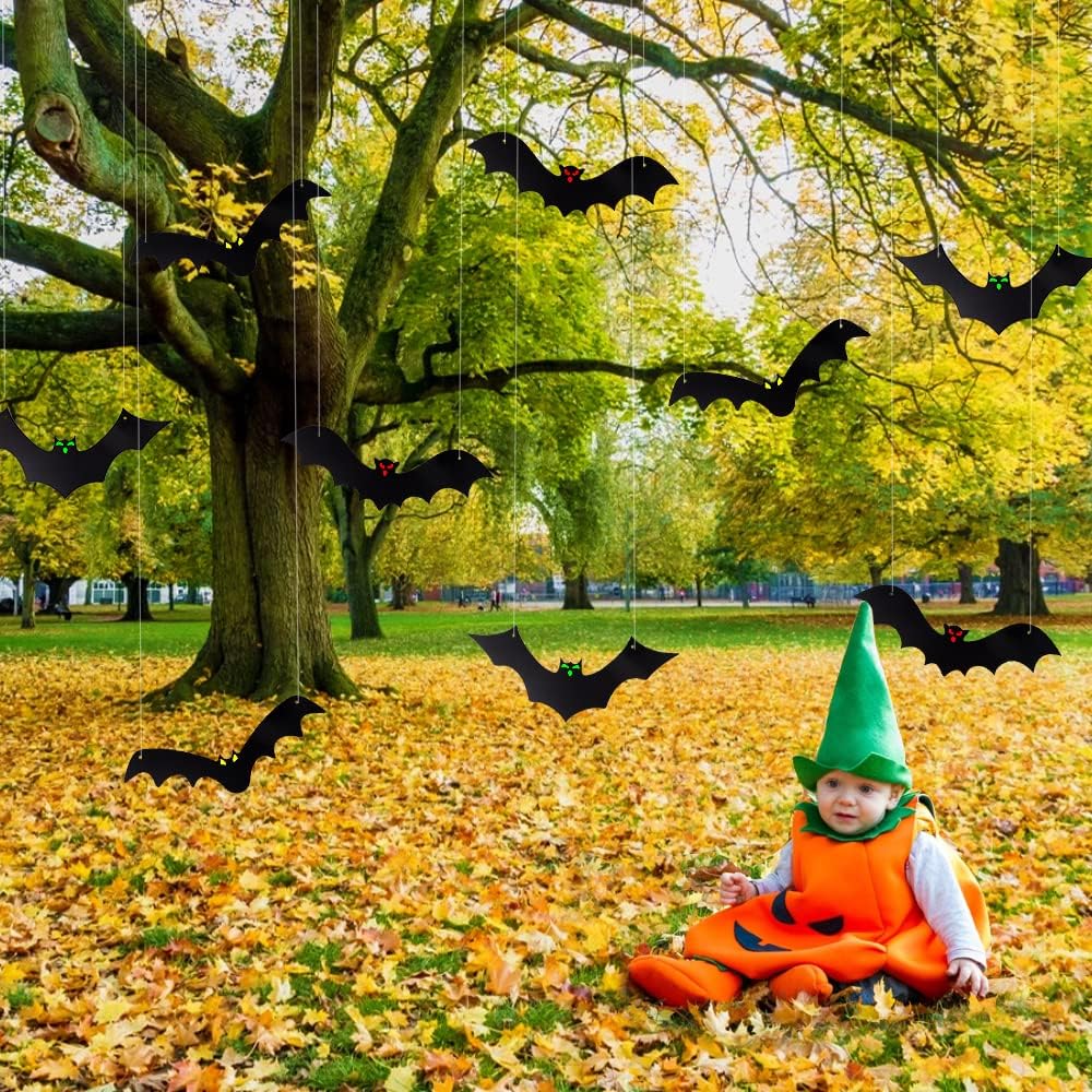 YUJUN_Halloween_Hanging_Bats_for_12PCS_3D_Halloween_Yard_Outdoor_Decoration
