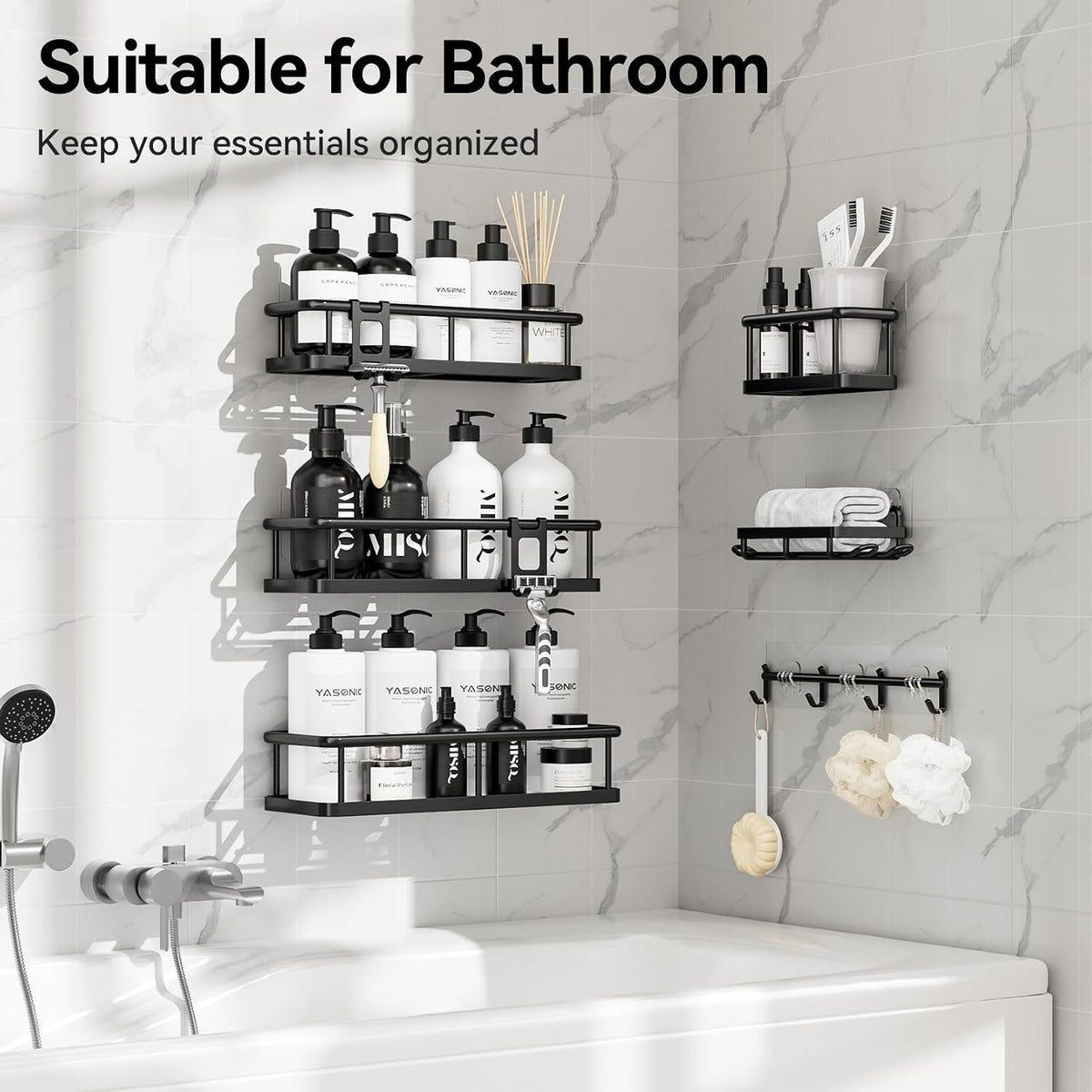 YASONIC_Shower_Caddy_Adhesive,_Rustproof_Shower_Shelves_for_Inside_Shower
