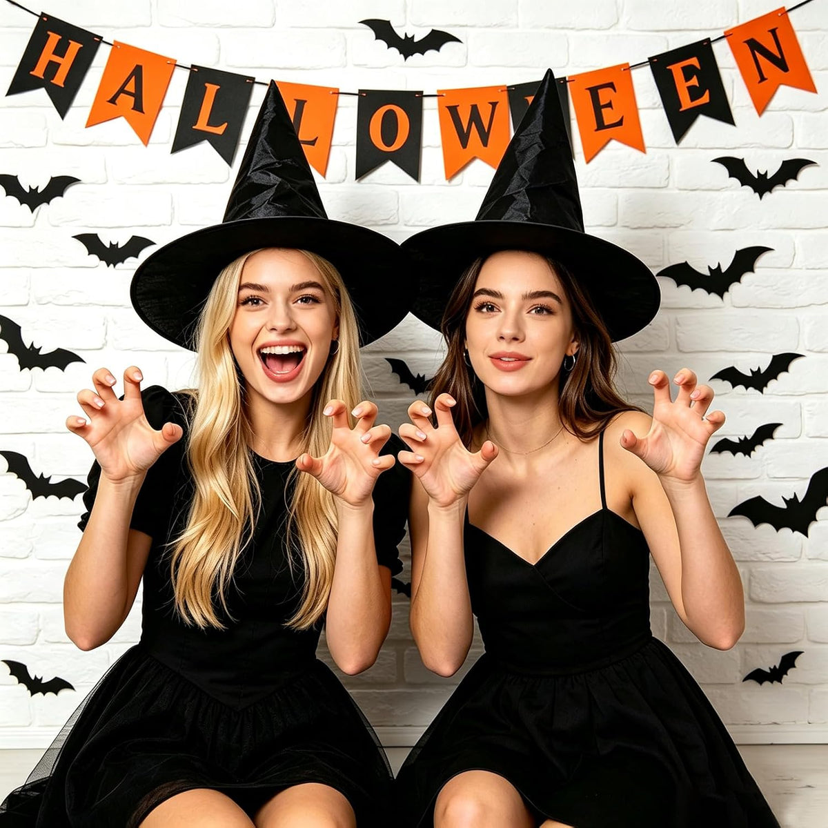 CESOF_6_Pcs_Witch_Hat_Halloween_Decorations_Hanging_Floating_Witches_Hats