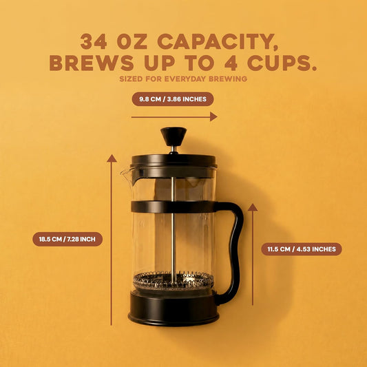 Utopia_Kitchen_Borosilicate_Glass_French_Press_Coffee_Maker_34_Oz,_Black