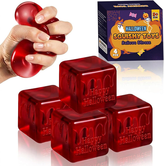 VOMAOK_4_Pack_Halloween_Stress_Blood_Cube,Squishy_Toys_for_Kids_Halloween_Party_Favors_Trick_or_Treats_Classroom_Prizes_Goodie_Bag_Fillers