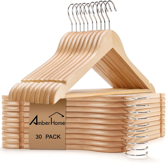 Amber_Home_30_Pack_Natural_Wooden_Coat_Hangers,_Wood_Suit_Hangers