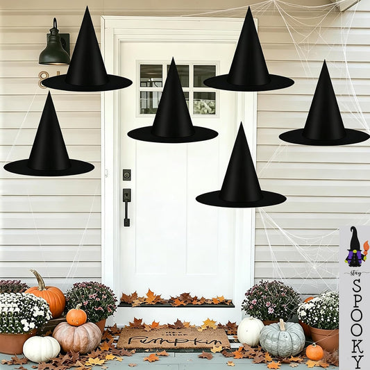 CESOF_6_Pcs_Witch_Hat_Halloween_Decorations_Hanging_Floating_Witches_Hats