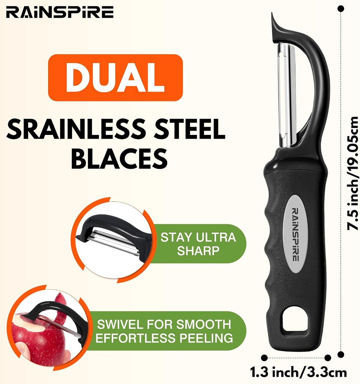 Swivel_Vegetable_Peeler_Comfort_Handle_Sturdy_Long-Lasting_1Pcs_Black