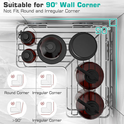 YASONIC_Corner_Adhesive_Shower_Caddy,_with_Soap_Holder_and_12_Hooks,_Rustproof_Stainless_Steel_Bathroom_Organizer,_No_Drilling_Wall_Mounted_Rack,_Brushed_Silver,_3-Pack