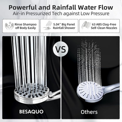 BESAQUO_9_Functions_High_Pressure_Handheld_Shower_Head_with_Power_Wash