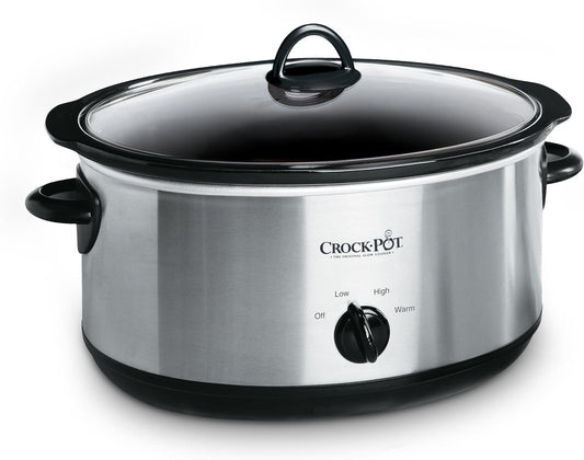 Crock-Pot_7-Quart_Manual_Slow_Cooker,_Family_Size_Serves_8+_People_&_Fits_6-lb_Roast,_Removable_Stoneware_with_Warming_Setting,_Dishwasher_Safe_for_Easy_Cleanup,_Stainless_Steel