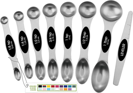 Spring_Chef_Stainless_Steel_Magnetic_Measuring_Spoons_Set_of_8,_Black