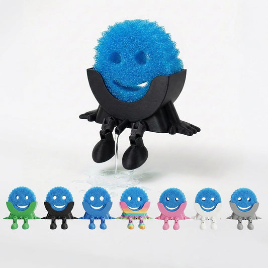 Creative_Drainage_Sponge_Holder:_Traceless_Glue,_3D_Printed_Funny_Kitchen_Sink_Holder,_Keeps_Sponge_Dry_–_for_Scrub_Daddy_(1,_Black)