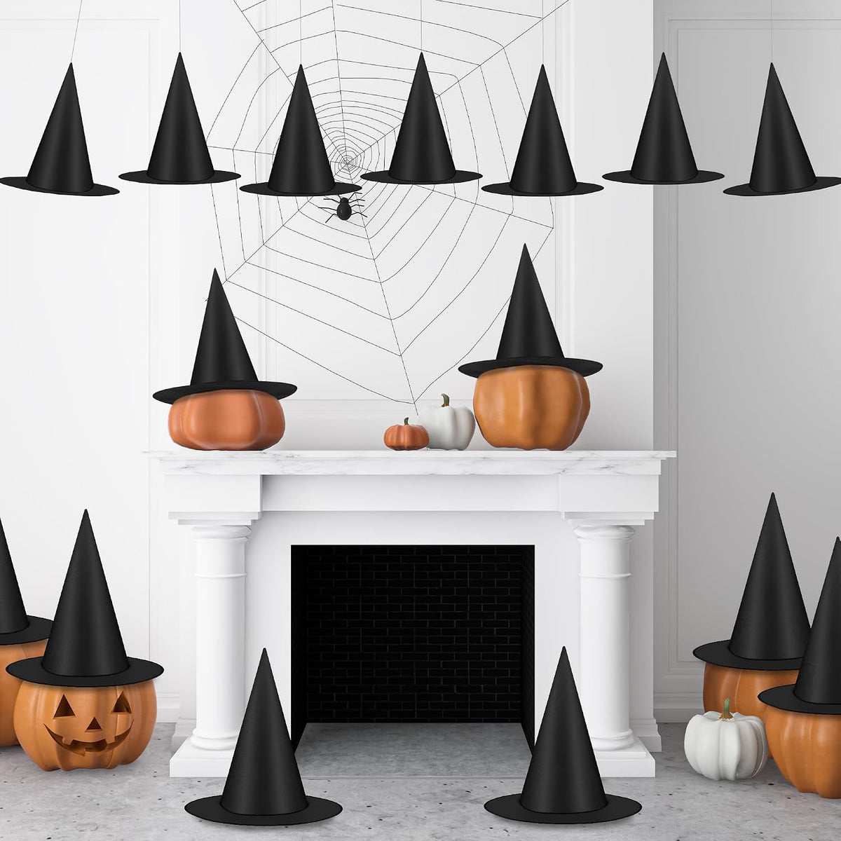 Luces_12_PCS_Witch_Hats,_Thickened_Hanging_Witches_Hats_Halloween_Decor