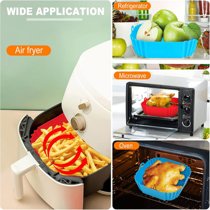 Boribim_2_PCS_Square_Silicone_Air_Fryer_Liners_-_8_Inch_Reusable_Air_Fryer_Pot_-_Air_Fryer_Accessories_-_Air_Fryer_Inserts_for_4_to_7_QT_Oven_Microwave_Accessories_(Red_+_Blue)