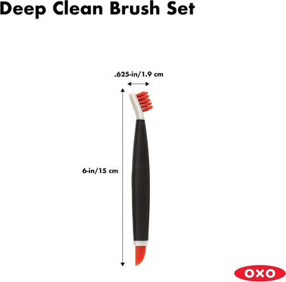 OXO_Good_Grips_Deep_Clean_Brush_Set,_Orange,_Blue