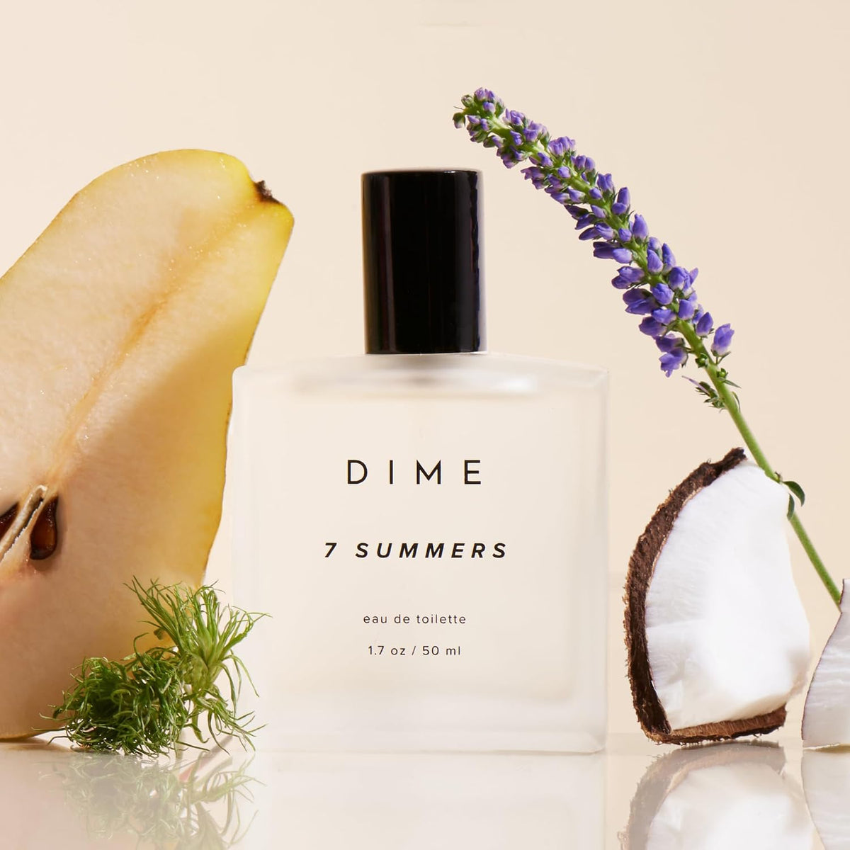 DIME_Beauty_7_Summers_Perfume_for_Women_-_Sweet_Floral_Eau_de_Toilette_with_Bergamot,_Vanilla_Orchid_and_Coconut,_Clean,_Vegan,_Cruelty-Free_Fragrance,_1.7_oz_/_50_ml