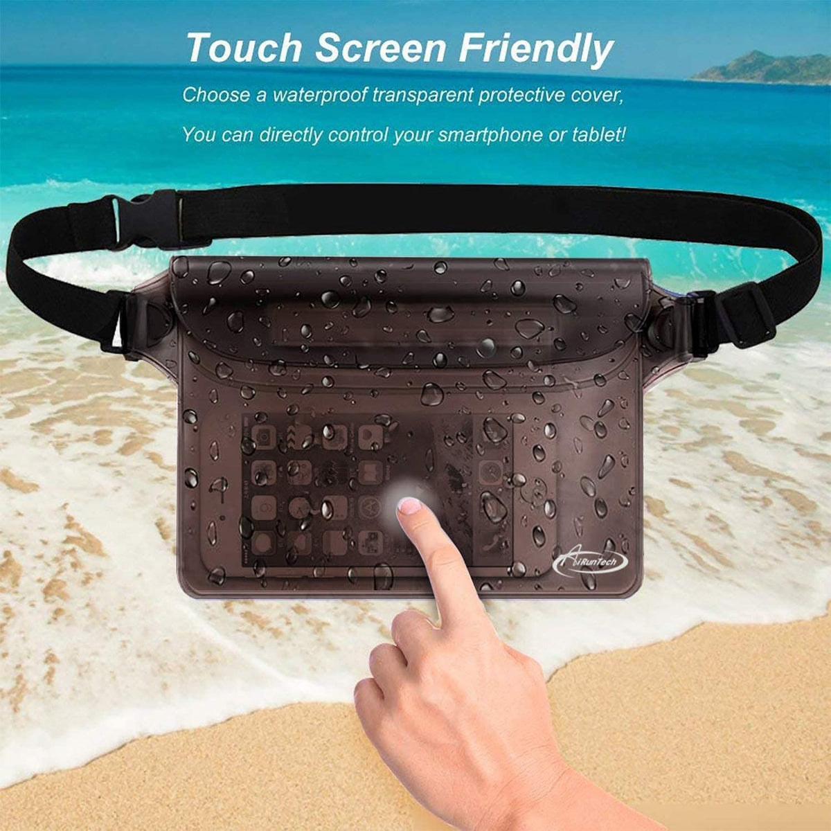 AiRunTech_Waterproof_Fanny_Pack,Phone_Pouch_Dry_Bag_for_Passport_Wallet_Purse,Floating_Waterproof_Bags_for_Travel_Beach_Swimming_Kayaking_Boating_Cruise_Accessories