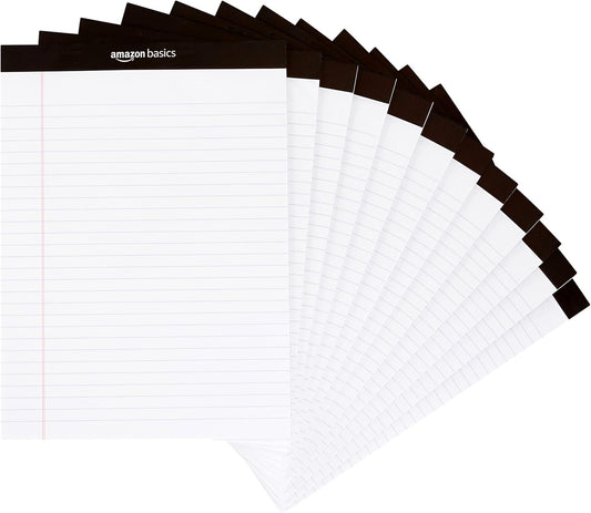 Amazon_Basics_Wide_Ruled_Lined_Writing_Note_Pads_for_Office_Supplies,_8.5"_x_11.75",_White,_12-Pack_of_50_Perforated_Sheets