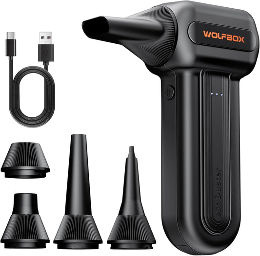 WOLFBOX_MF60_Compressed_Air_Duster,_3-Speed_Adjustable,_Electric,_Cordless