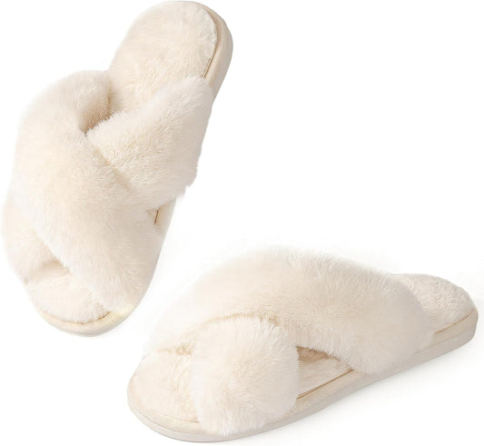 Ankis_Memory_Foam_Fuzzy_Slippers_for_Women,Open_Toe_House_Shoes