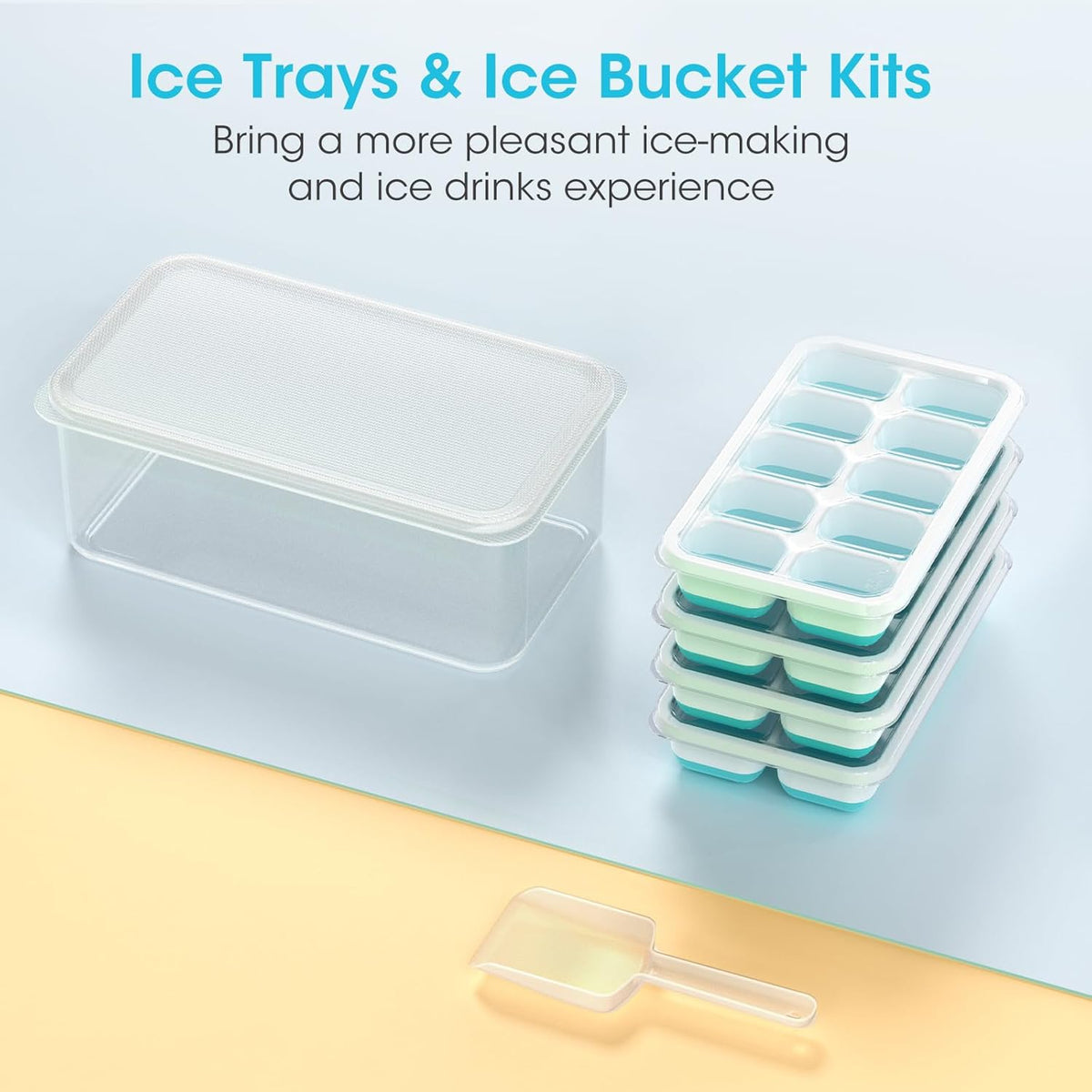 DOQAUS_Ice_Cube_Tray_with_Lid_and_Bin,4_Pack_Ice_Cube_Trays_for_Freezer