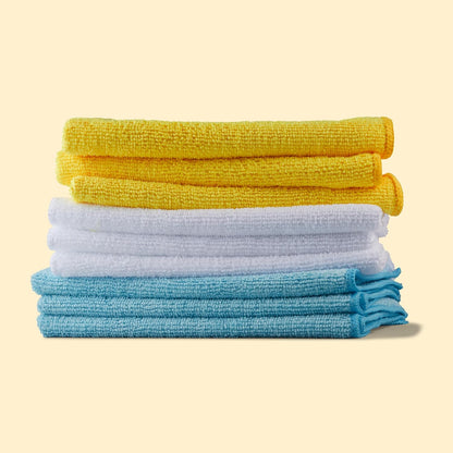 Amazon_Basics_Microfiber_Cleaning_Cloths,_Ultra_Absorbent,_Lint_Free,_Streak_Free,_Non-Abrasive,_Reusable_and_Washable,_16"_x_12",_Blue/White/Yellow,_Pack_of_24