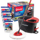 Spin Mop Bucket with 4 Extra Refills