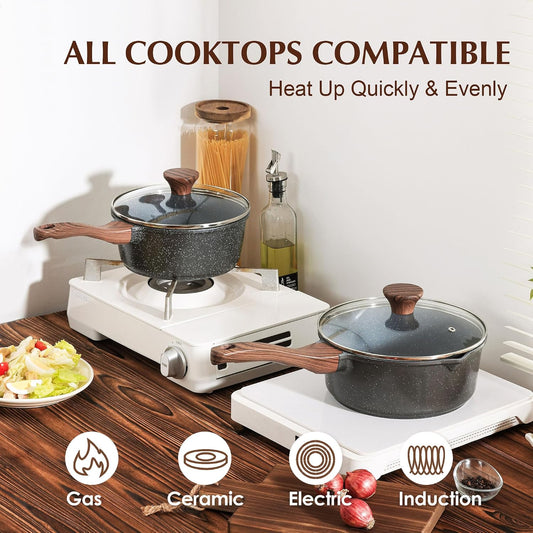 SENSARTE_Nonstick_Saucepan_with_Lid,_1.5_Quarts_Small_Pot_with_Swiss_Granite_Coating,_Stay-cool_Handle,_Multipurpose_Handy_Sauce_Pot_Small_Kitchen_Cooking_Pot,_Induction_Comptable,_PFOA_Free