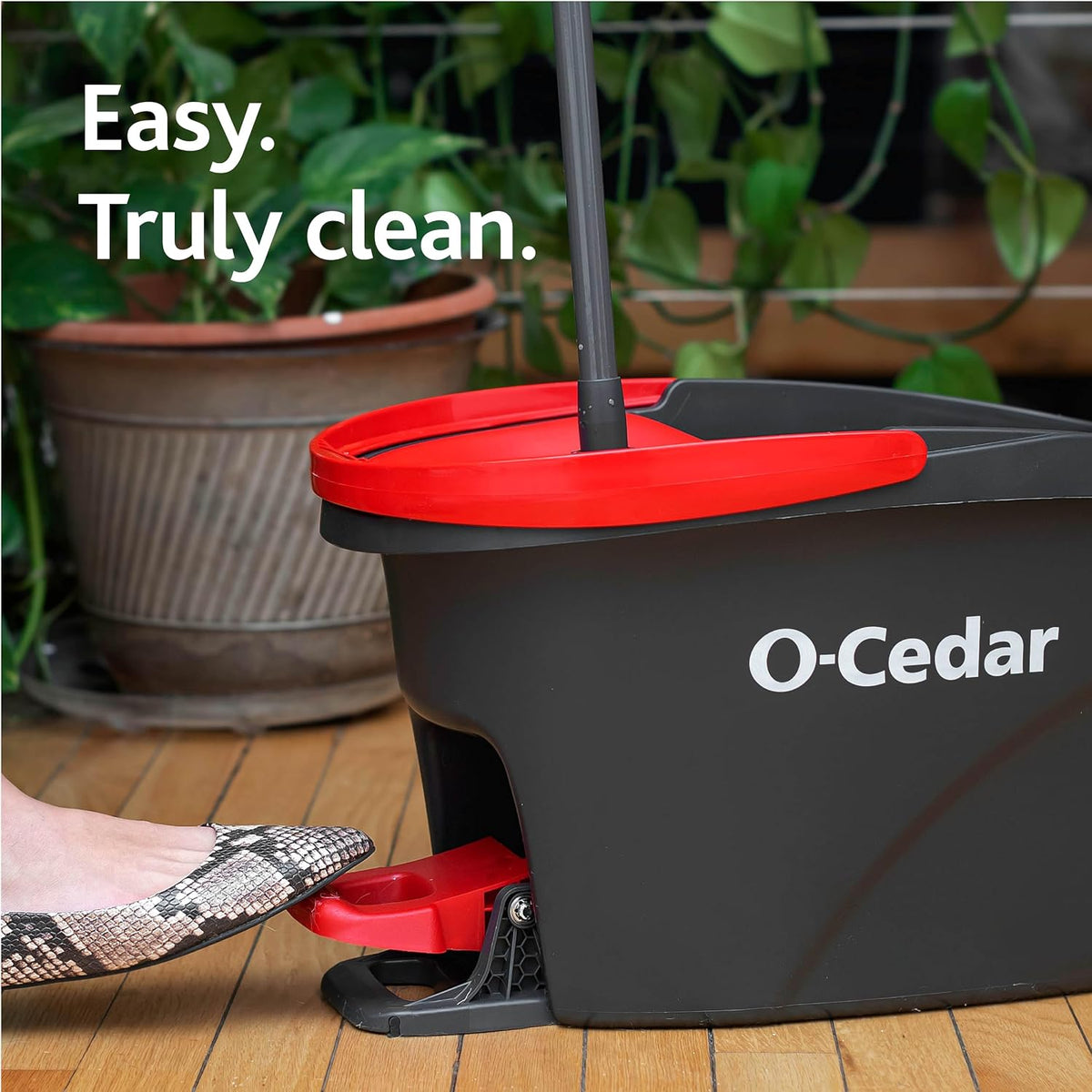 O-Cedar_EasyWring_Microfiber_Spin_Mop_&_Bucket_Floor_Cleaning_System_+_2_Extra_Refills,_Red/Gray