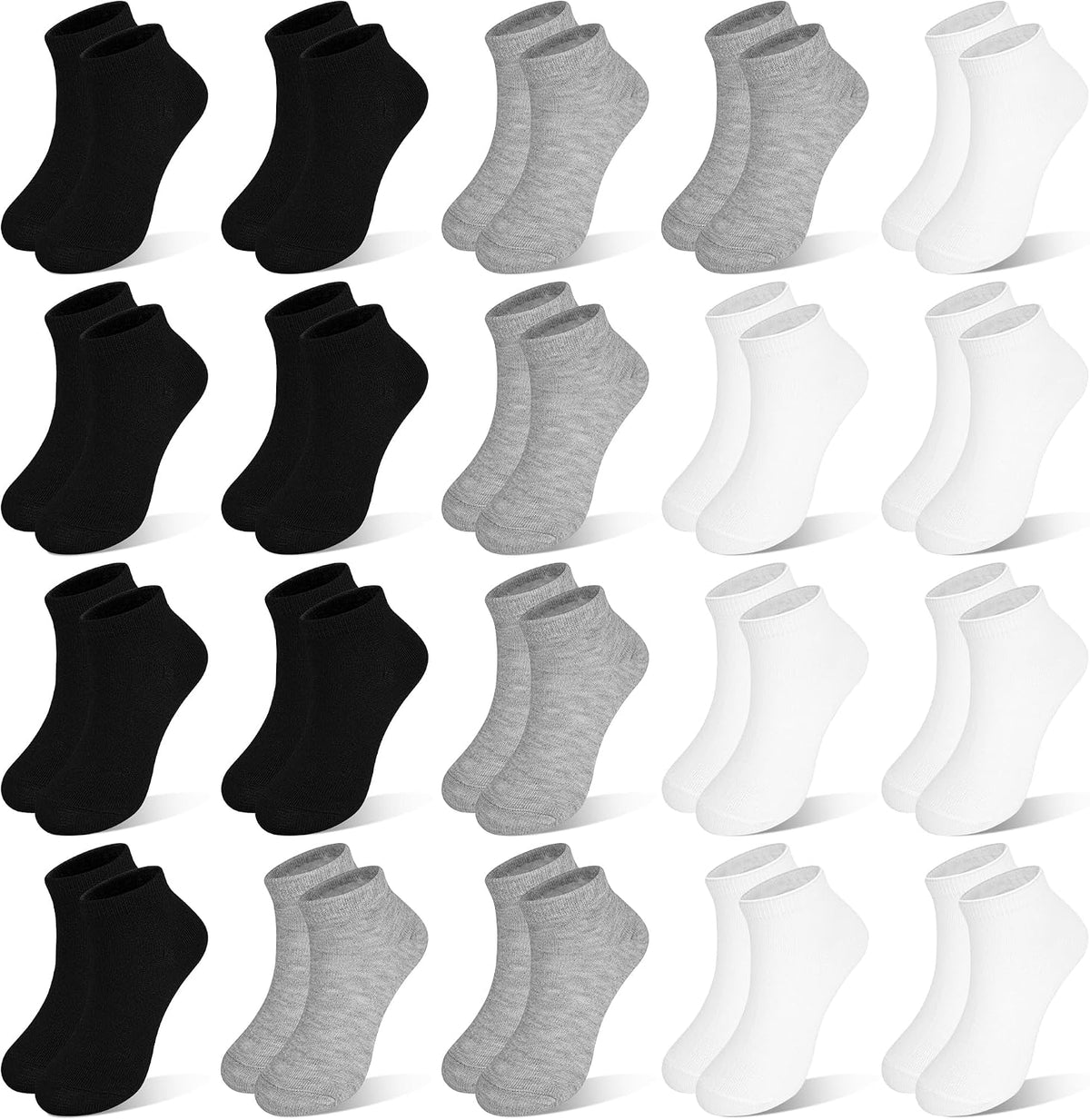 ZERULETS_Kids_Socks,_20_Pairs_Boys_Girls_Low_Cut_Ankle_Socks_1-13_Years