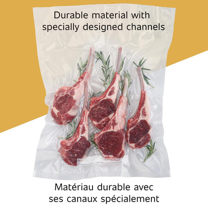 FoodSaver_Custom_Length_Vacuum_Sealer_Bags_Multipack,_5_Count_Rolls_for_Airtight_Food_Storage_and_Sous_Vide_-_Compatible_with_FoodSaver,_8_(2_Pack)_and_11_(3_Pack)