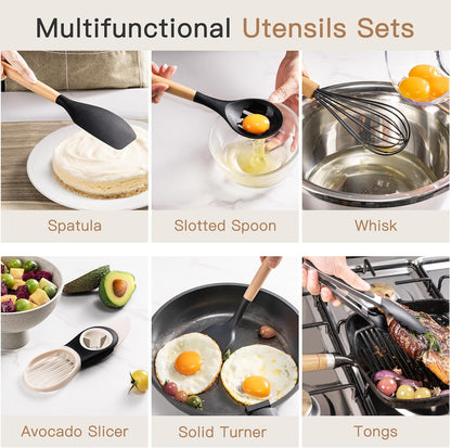 Astercook_39_PCS_Kitchen_Utensils_Set,_Silicone_Cooking_Utensil_Sets_with_Wooden_Handle,_446°F_Heat_Resistant_Food_Grade_Spatula_Set,_BPA_Free_Kitchen_Gadgets_Tools_Set_&_Spoons_for_Nonstick_Cookware