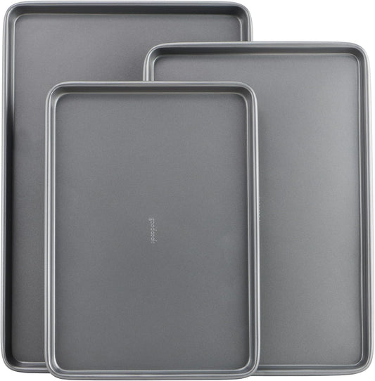 GoodCook_Everyday_Nonstick_Baking_Sheet_Set,_3_Pack_Includes_Small_(13×9)_Medium_(15×1)_and_Large_(17×11)_Pans_Carbon_Steel_Construction_Cookie_Sheets_Bakeware_Set,_Gray