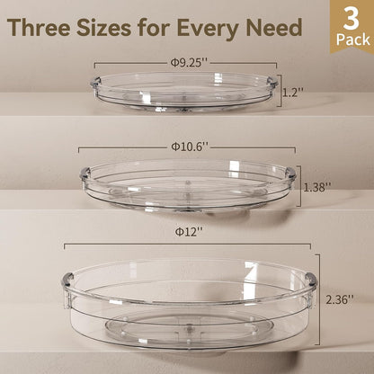 LAMU_3_Pack_Lazy_Susan_Organizer_Turntable_for_Cabinet,_9.25''_10.6''_12''