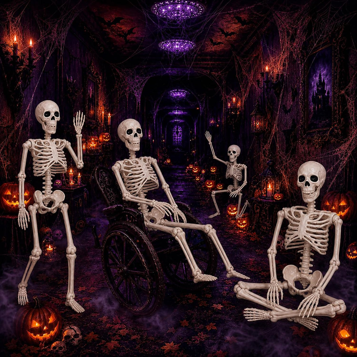 Abakuku_2_Pack_36"_Halloween_Skeleton_Decorations,Human_Bones_for_Halloween_Party_with_Movable_Joints,for_Haunted_Houses,_Front_Lawn,_Graveyard_Props
