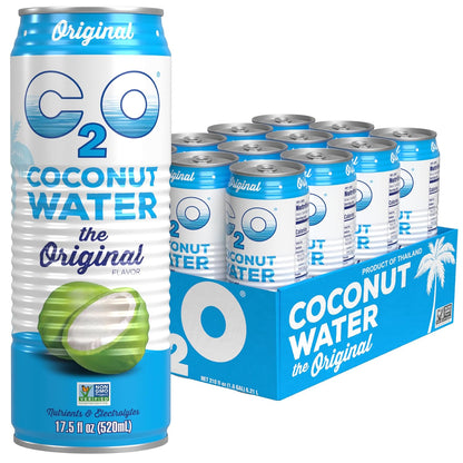C2O_Original_Coconut_Water,_17.5_Fl_Oz_(Pack_of_12)