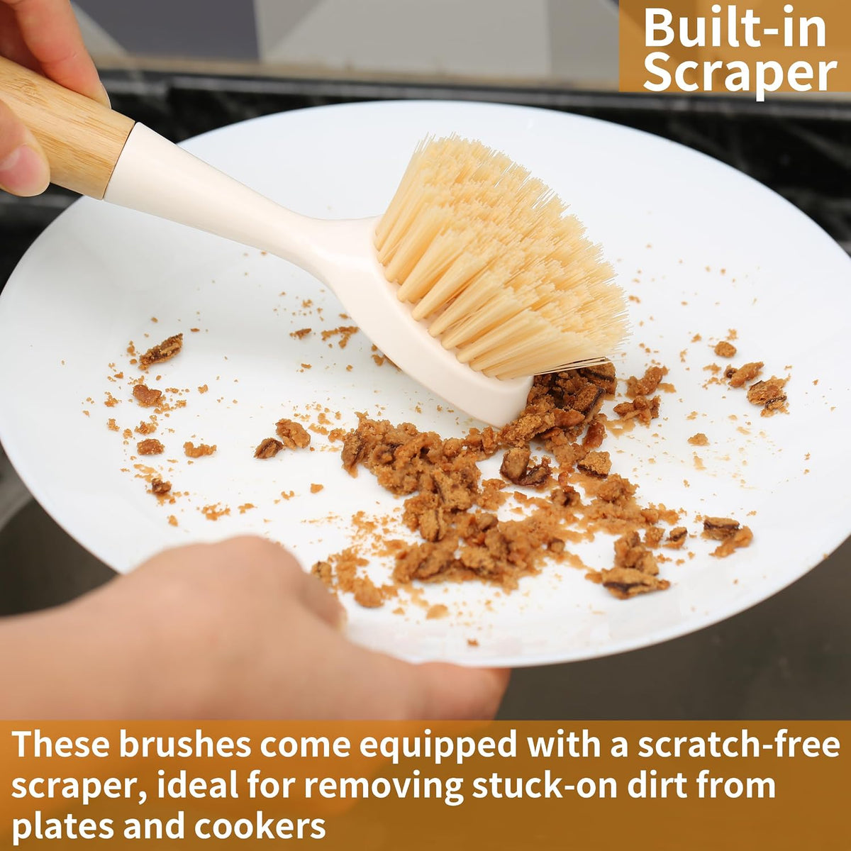 2_Pack_Kitchen_Dish_Brush_Bamboo_Handle_Dish_Scrubber_Built-in_Scraper_|_Scrub_Brush_for_Pans,_Pots,_Kitchen_Sink_Cleaning,_Dishwashing_and_Cleaning_Brushes_are_Perfect_Cleaning_Tools,_White