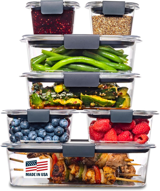 Rubbermaid_Brilliance_Food_Storage_Containers,_14_Piece_Plastic_Containers_with_Lids,_BPA-Free,_Leak_Proof,_Clear