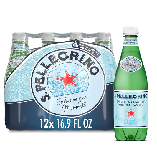 S.Pellegrino_Sparkling_Natural_Mineral_Water,_Plastic_Bottles,_16.9_Fl_Oz_(Pack_of_12)