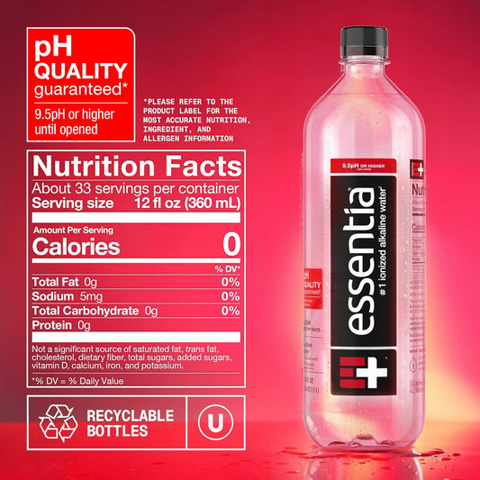 Essentia_Ionized_Alkaline_Water,_9.5+_pH,_99.9%_Pure,_12_x_1L