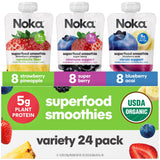 Noka Organic Superfood Smoothie Pouches, Healthy Snacks