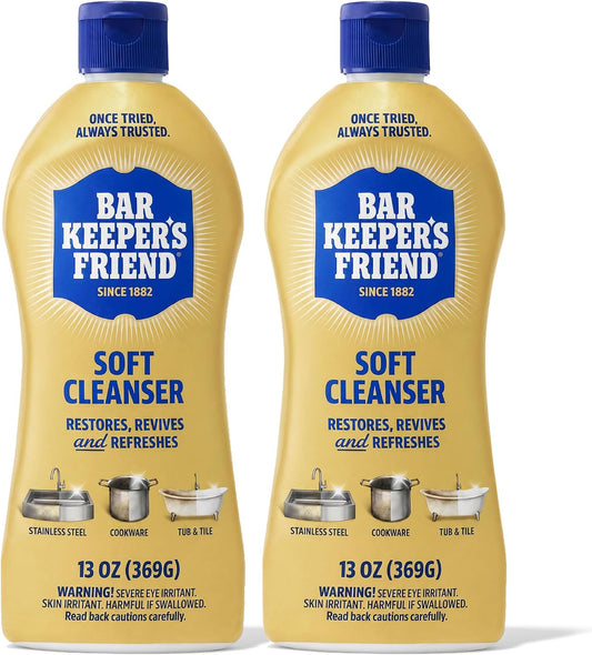 Bar_Keepers_Friend_Soft_Cleanser_Liquid,_13_oz_x_2,_Multipurpose_Surface_Cleaner,_Soap_Scum_&_Grease_from_Stainless_Steel_&_More