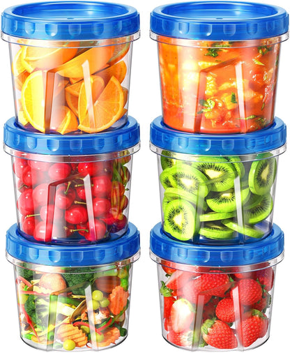 BiuLeon_6_Pack-24_oz_Freezer_Storage_Containers,_Plastic_Food_Storage_Containers_with_Twist_Top_Lids,_BPA_Free_and_Reusable_Soup_Containers_with_Lids,_Leakproof/Microwave/Dishwasher_Safe